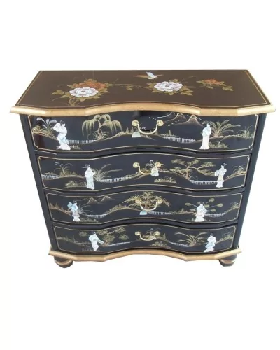 Commode chinoise laquée - meubles chinois laqués