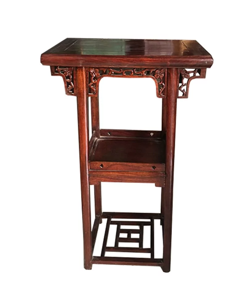 Table à thé chinoise Console chinoise brune