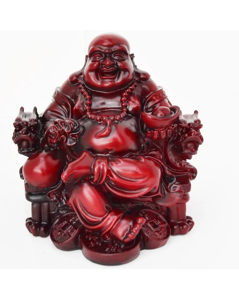 Bouddha avec dragon H14cm