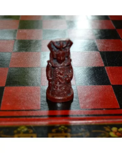 Jeu d'échecs rouge