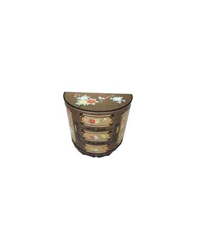 commode chinoise laqué demi lune