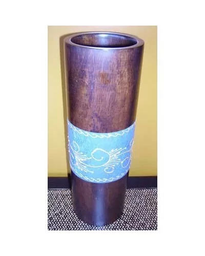 Vase cylindrique - décoration asiatique