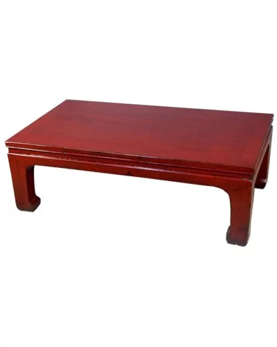 Table opium chinoise rouge personnalisable
