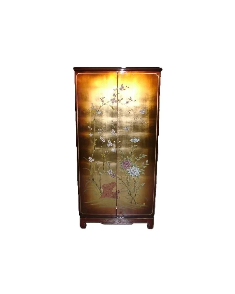 Armoire chinoise laquée - meuble chinois laqué