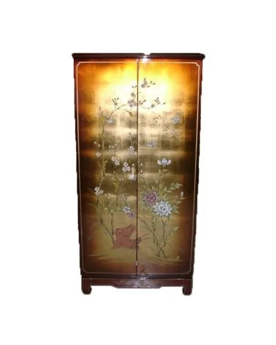 Armoire chinoise laquée - meuble chinois laqué